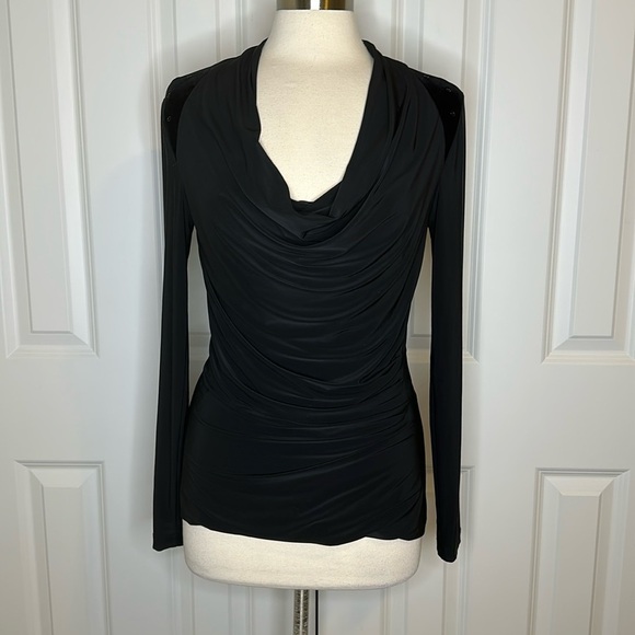 Eva Kayan Black Blouse Top Sz40 - Picture 1 of 7